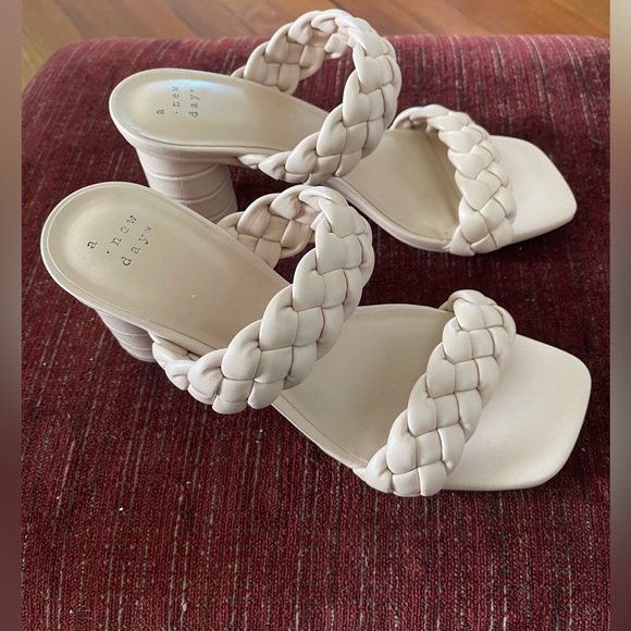 A New Day Women's Basil Mule Heels Size 7.5 - Picture 5 of 13